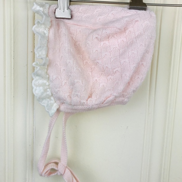 3-6 month sweater dress an bonnet set - Picture 6 of 7